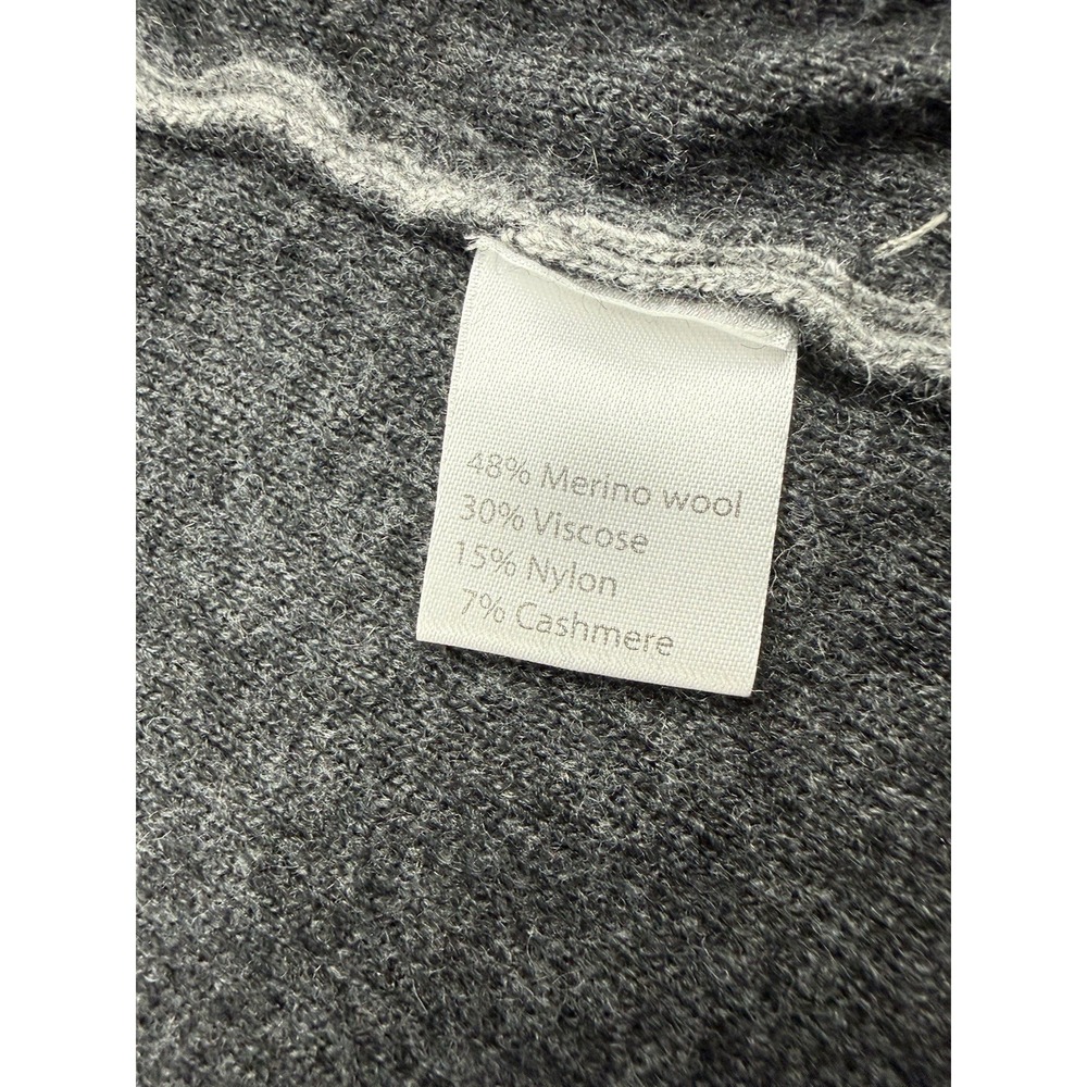 Anthro Benedetta B Wool Cashmere Cardigan Gray Open Front Cozy S - Picture 5 of 8